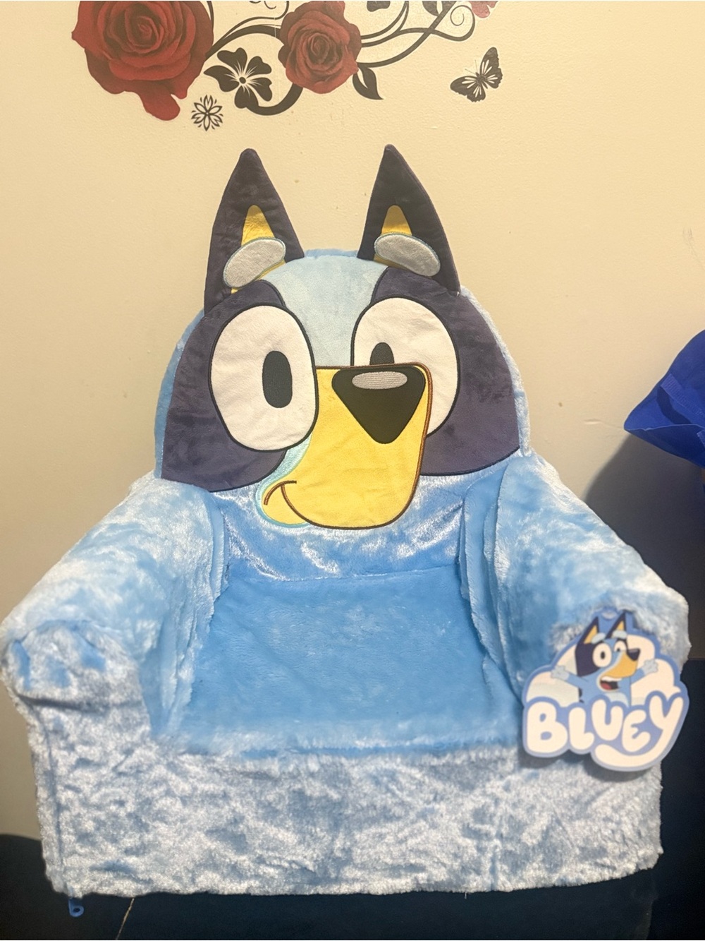 Bluey Plush Kids Chair - Blue
